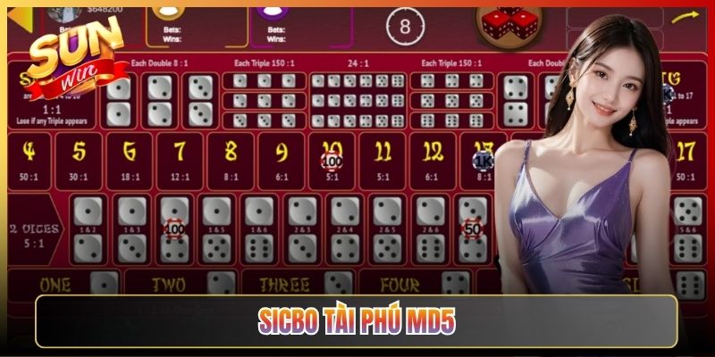 Sicbo Tài Phú MD5 Sòng Xúc Xắc Minh Bạch Nhất Tại Sunwin
